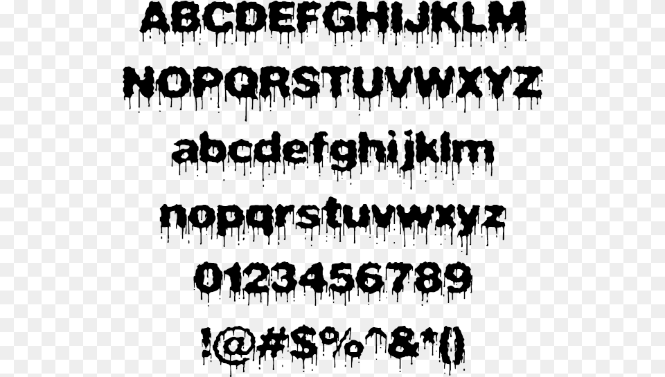 Clip Art Paint Drip Font Dripping Font, Gray Free Png