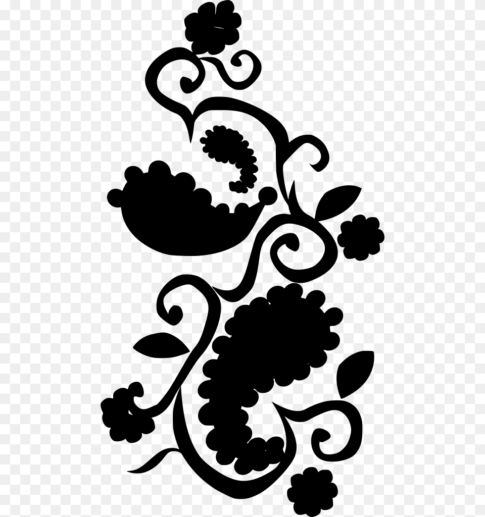 Clip Art Paisley Design, Gray Free Transparent Png