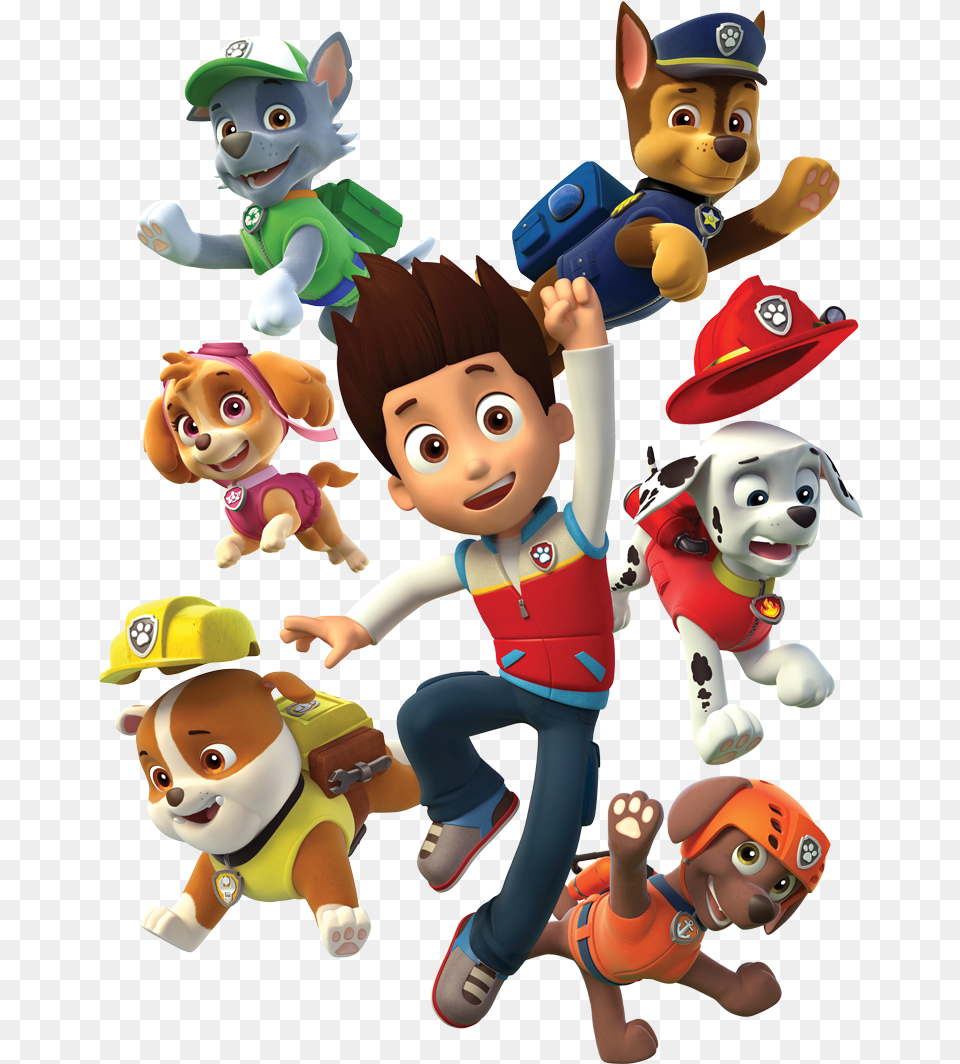 Clip Art Paw Patrol Anivers Rio Ryder And Paw Patrol, Toy, Person, Baby, Face Png