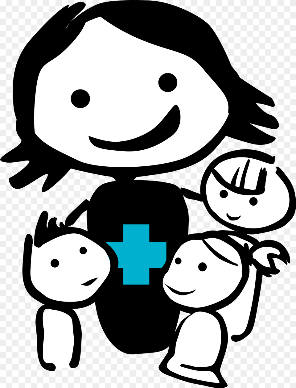 Clip Art Pediatric Nurse, Stencil, Baby, Person, Face Free Png