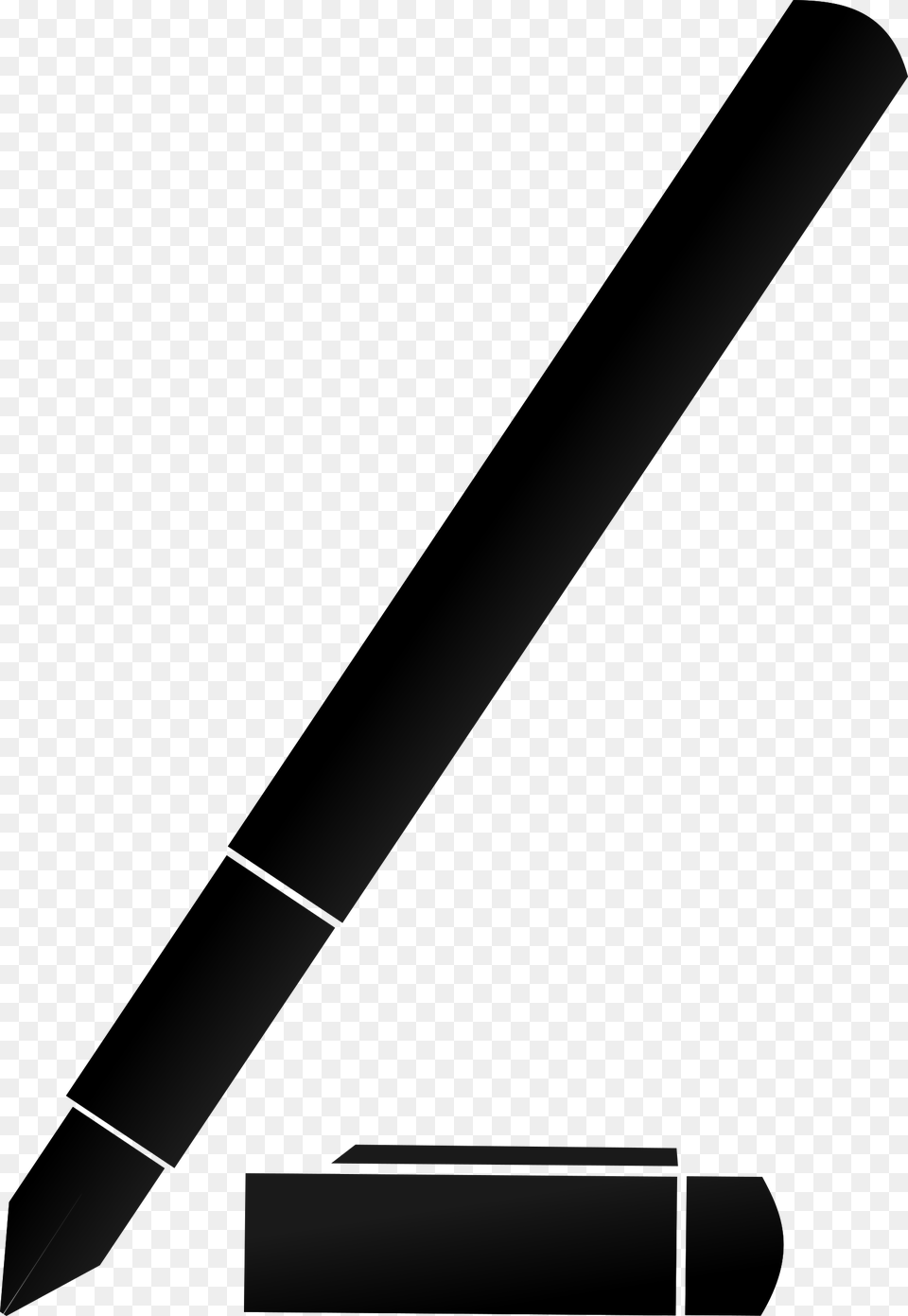 Clip Art Pencil Silhouette Pen Black Vector Png Image