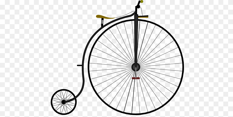 Clip Art Penny Farthing Bike Grand Bi, Machine, Spoke, Wheel, Transportation Free Png Download