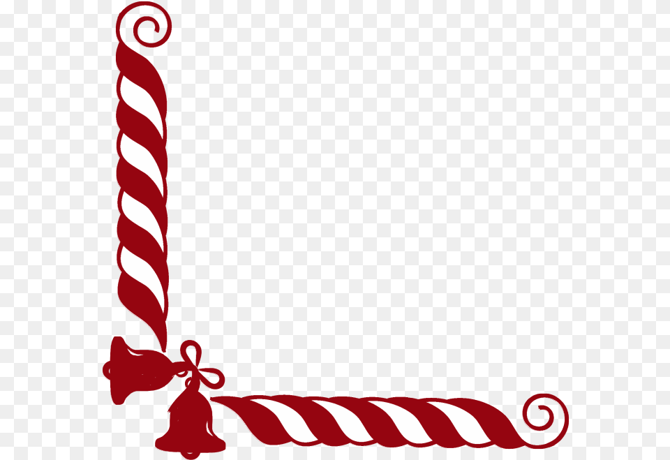 Clip Art Peppermint Border Candy Cane Christmas Border Clipart, Food, Sweets Free Png