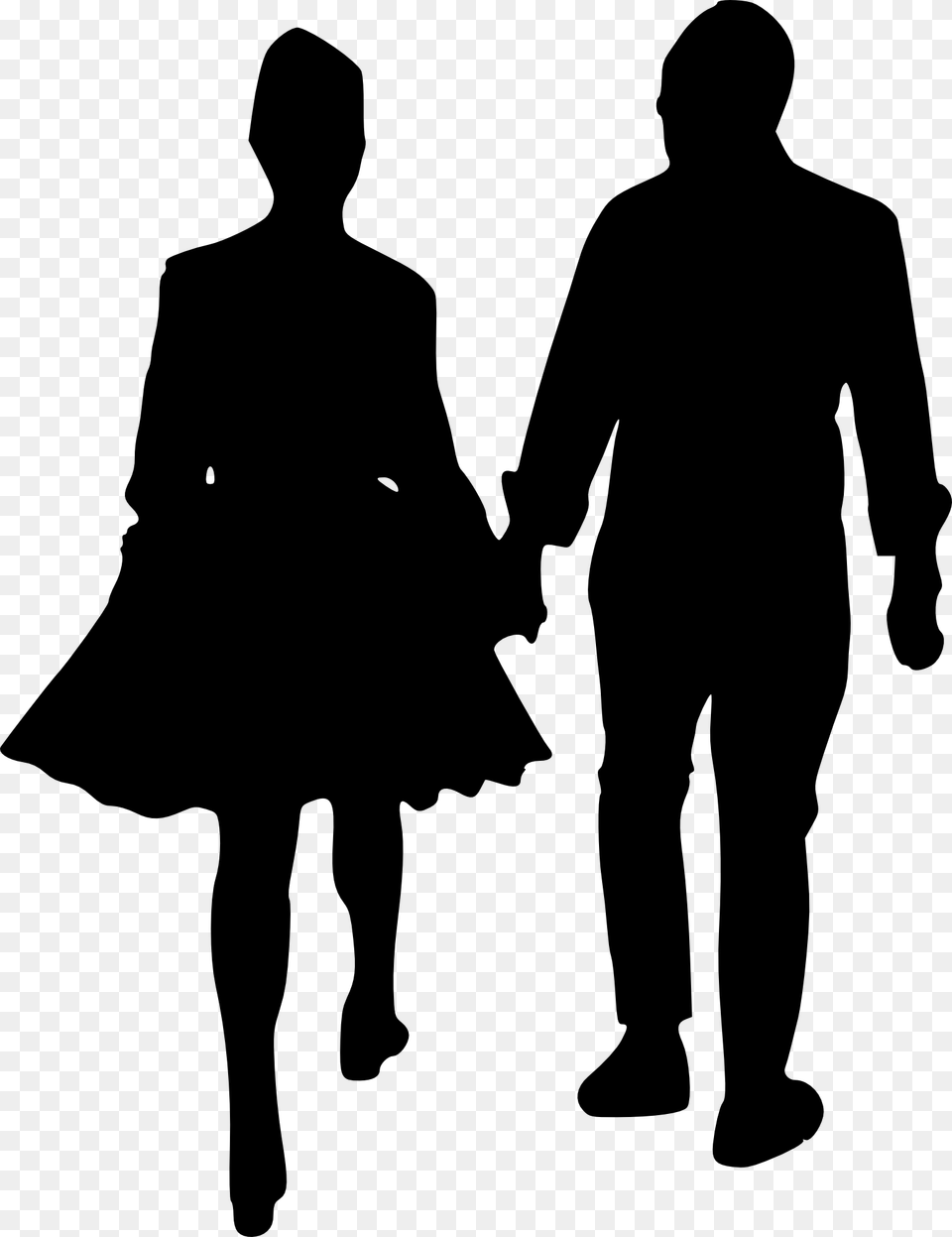 Clip Art Person Walking Silhouette People Walking Silhouette Transparent, Adult, Man, Male, Female Free Png