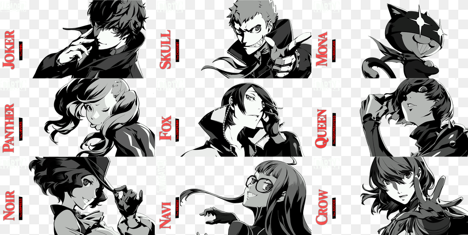 Clip Art Persona 5 Sprites Signs As Persona 5 Characters, Book, Comics, Publication, Adult Free Transparent Png