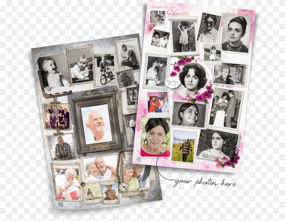 Clip Art Personalized Stunning Memorial Photo Memorial Collages, Collage, Adult, Person, Woman Free Png Download