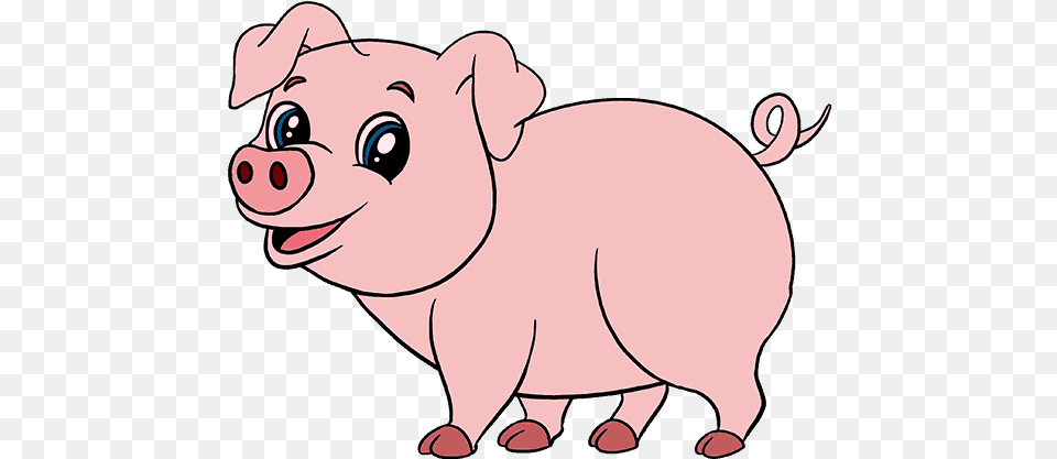 Clip Art Piglet Drawing Mummy Transprent Pig Drawing For Kids, Animal, Bear, Mammal, Wildlife Free Png Download