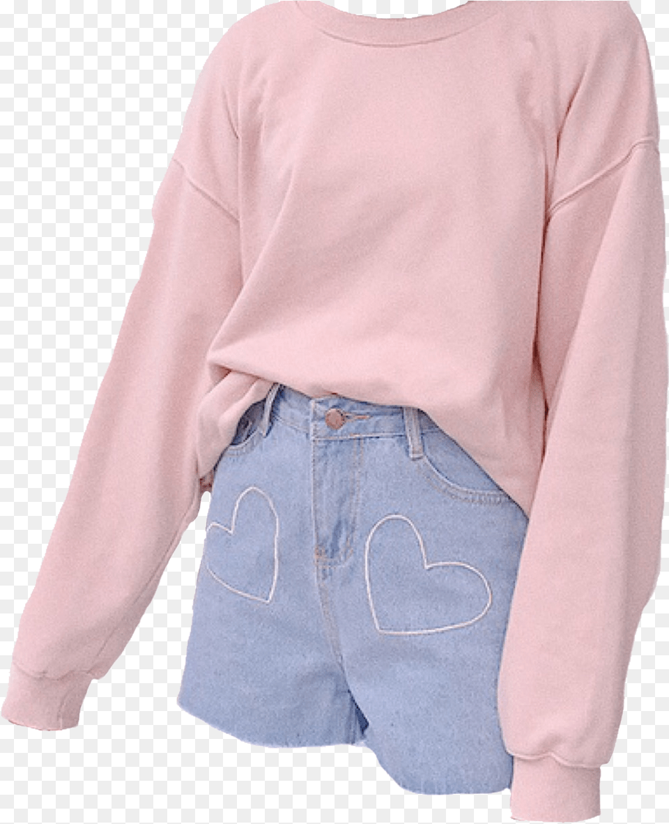 Clip Art Pin By Peachyymia On Aesthetic Cute Pink Outfit, Long Sleeve, Clothing, Sleeve, Pants Free Transparent Png
