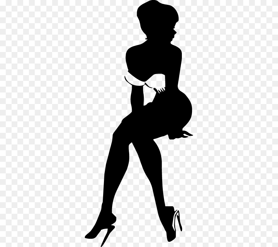 Clip Art Pin Up Girl Silhouette Pin Up Girl Silhouette, Stencil, Adult, Female, Person Free Transparent Png