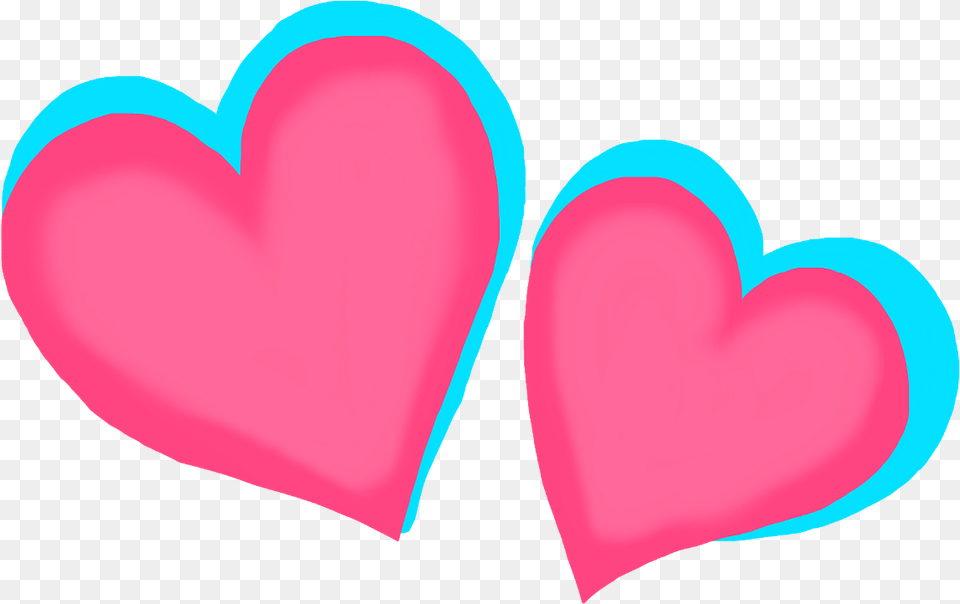 Clip Art Pink And Blue Hearts Two Hearts Pink And Blue, Heart, Balloon Free Png Download