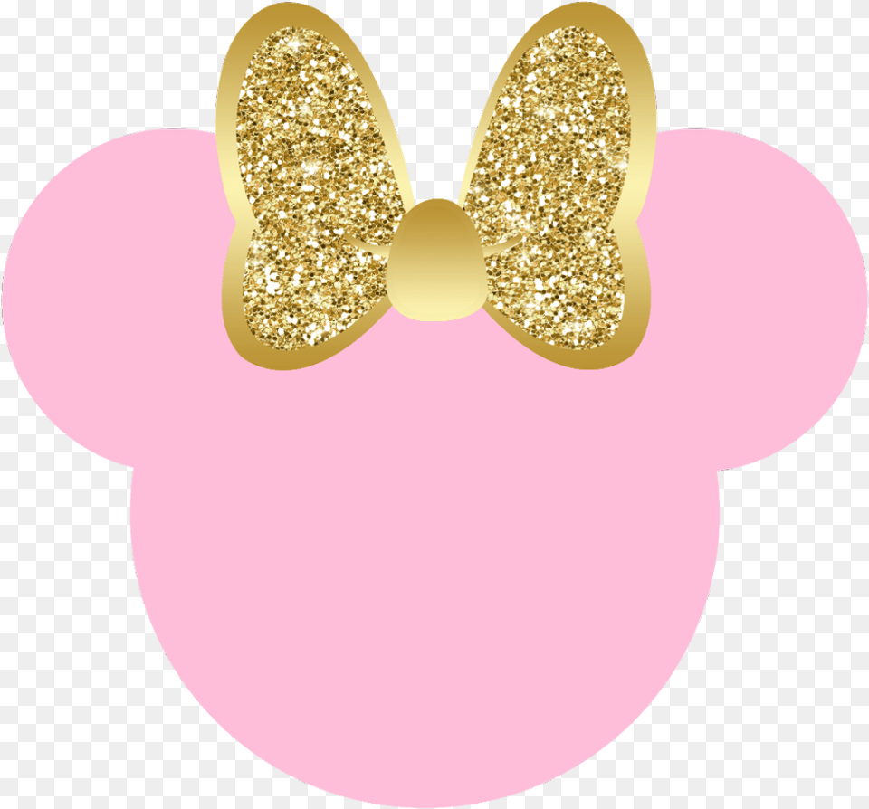 Clip Art Pink And Gold Minnie Mouse Clipart Gold Minnie Mouse, Glitter Free Transparent Png