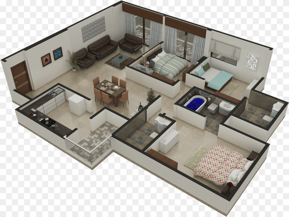 Clip Art Piso 3d Bloxburg Modern House 1 Story, Architecture, Room, Living Room, Indoors Png