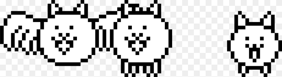 Clip Art Pixel Art Cats Battle Cats Pixel Art, Stencil, Qr Code Free Transparent Png