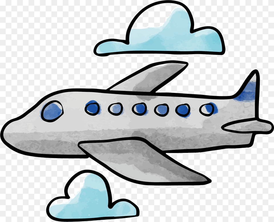 Clip Art Plane Vector Transprent Water Color Airplane Clipart, Ice, Outdoors, Nature, Transportation Free Transparent Png