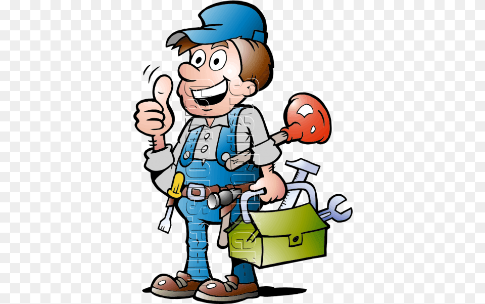 Clip Art Plumbing With Tools Handyman Plumbing, Baby, Person, Face, Head Free Transparent Png