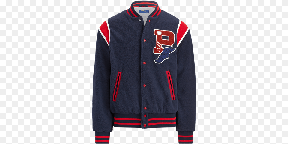 Clip Art Polo Letterman Jacket Pocket, Clothing, Coat, Shirt, Knitwear Free Transparent Png