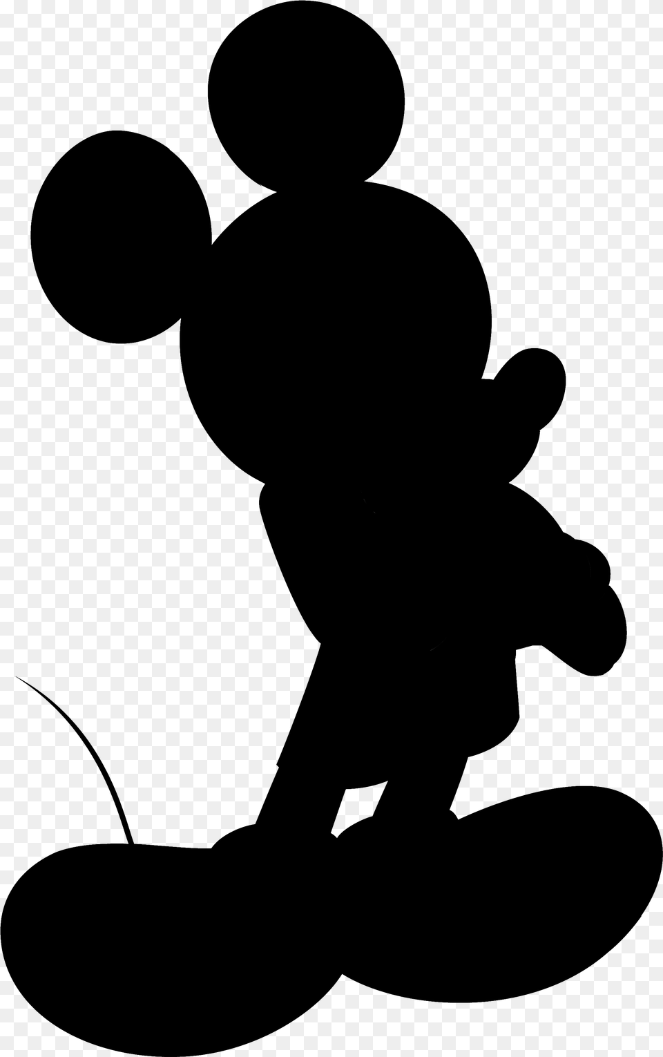 Clip Art Portable Network Graphics Image Mickey Mouse Mickey Mouse Silhouette Transparent Background, Gray Png