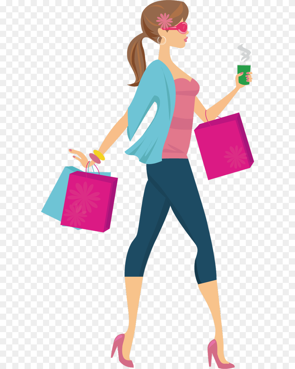 Clip Art Portable Network Graphics Woman Shopping Fashion Shopping Girl Vector, Person, Female, Adult, Bag Png Image