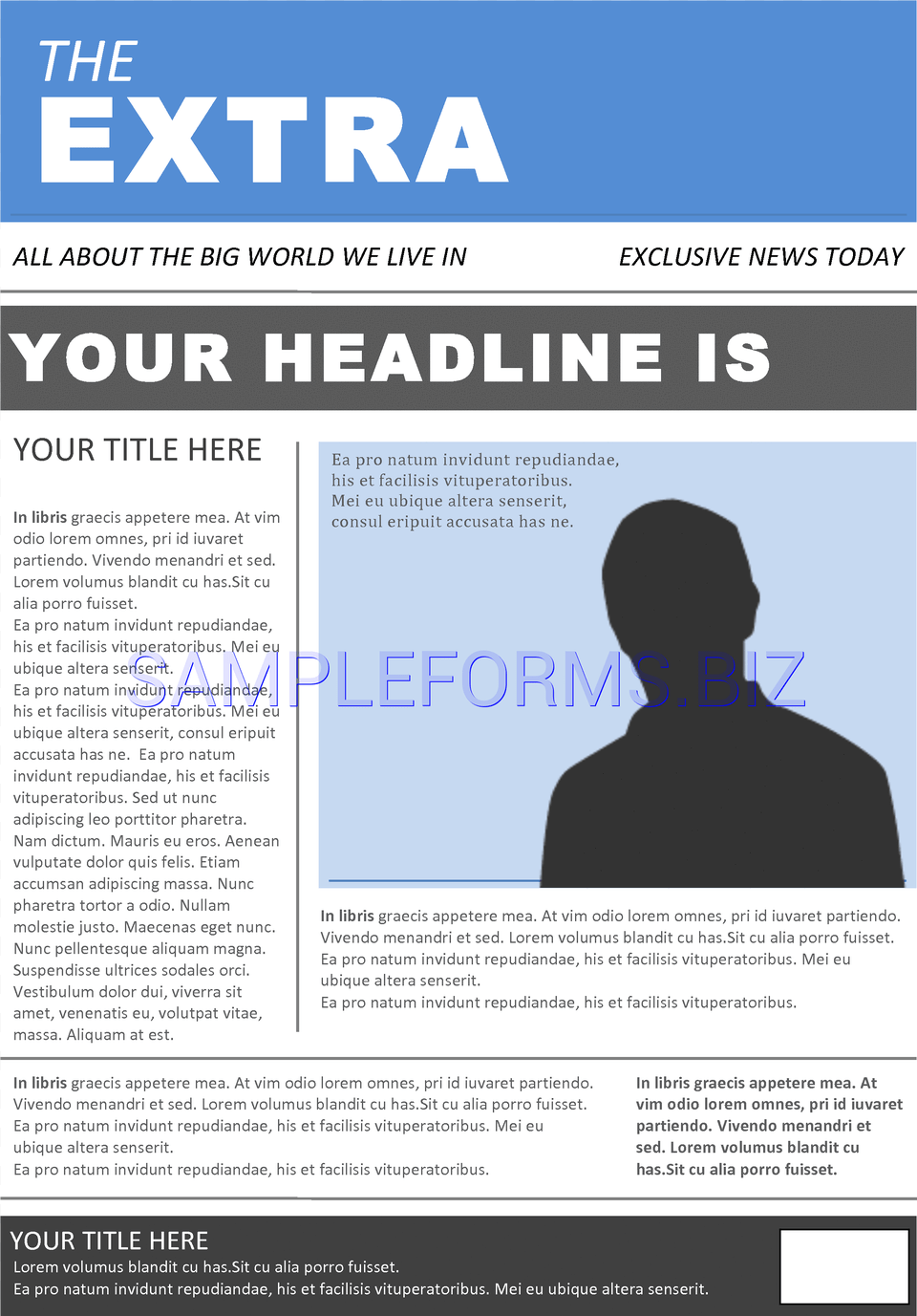 Clip Art Preview Pdf Template Newspaper Format In Ms Word, Text, Adult, Male, Man Png
