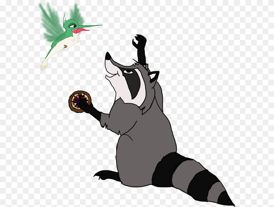 Clip Art Raccoon In Pocahontas Meeko And Flit, Baby, Person, Animal, Bird Free Png Download