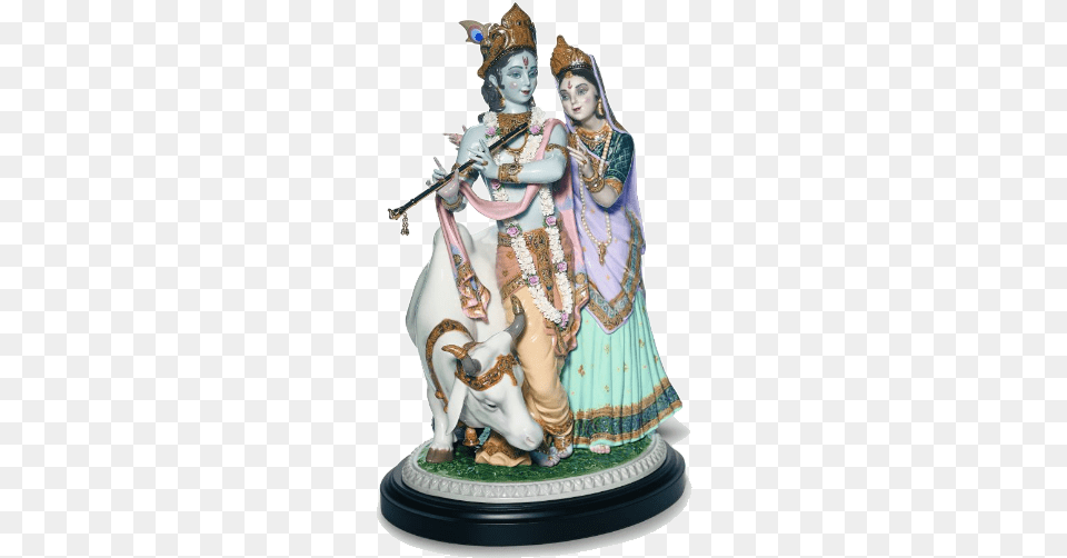 Clip Art Radha And Krishna Lladro Lladro Radha Krishna, Figurine, Pottery, Porcelain, Adult Free Transparent Png