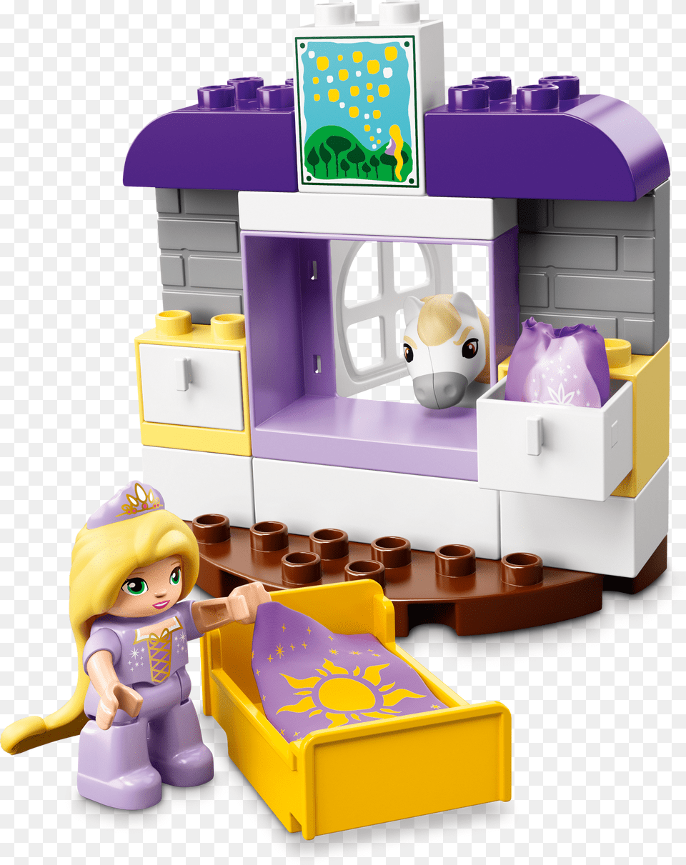 Clip Art Rapunzels Tower Toy Lego Rapunzel Duplo, Furniture, Baby, Person, Head Free Png