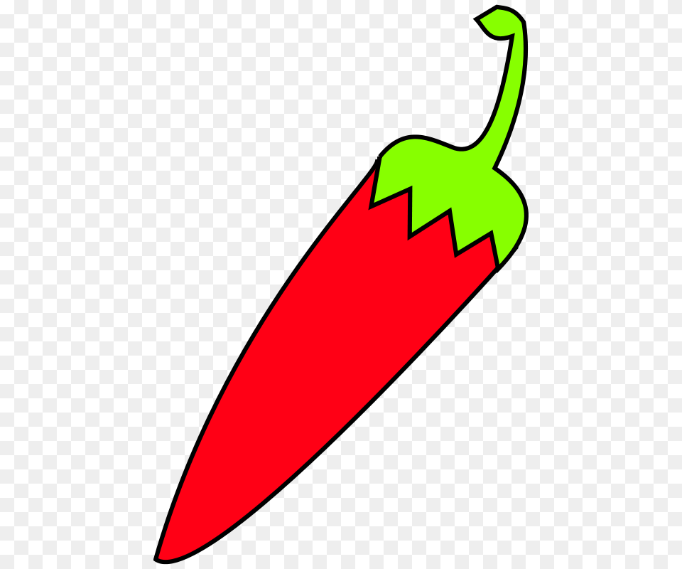 Clip Art Red Chili With Green Tail, Food, Produce, Pepper, Plant Free Png Download