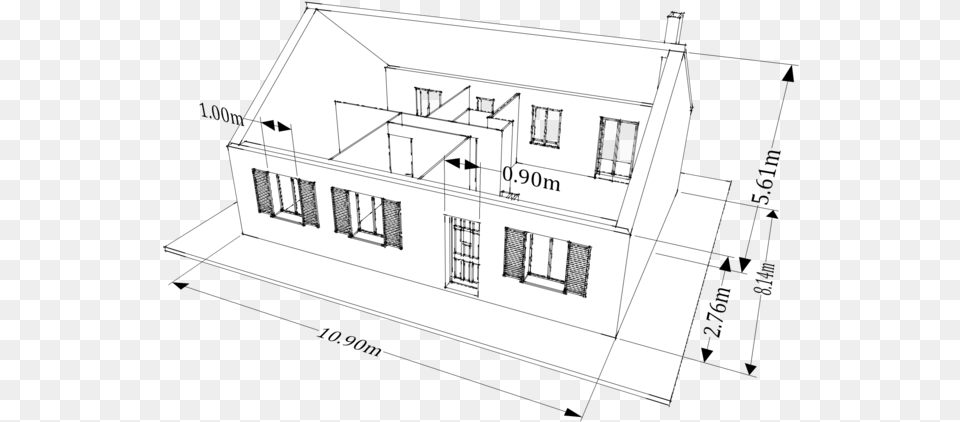 Clip Art Reference Case Scientific Sketch House, Cad Diagram, Diagram, Chart, Plan Free Png Download