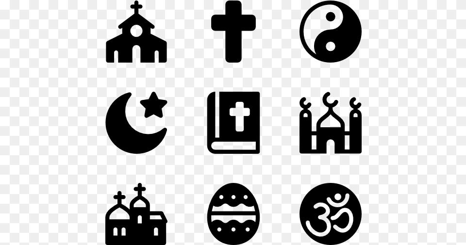 Clip Art Religion Icon Clipart Icono Religion, Gray Png Image