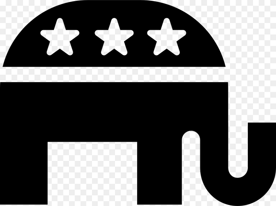 Clip Art Republican Elephant Republican Elephant Black And White, Stencil, Helmet, Symbol, Logo Png