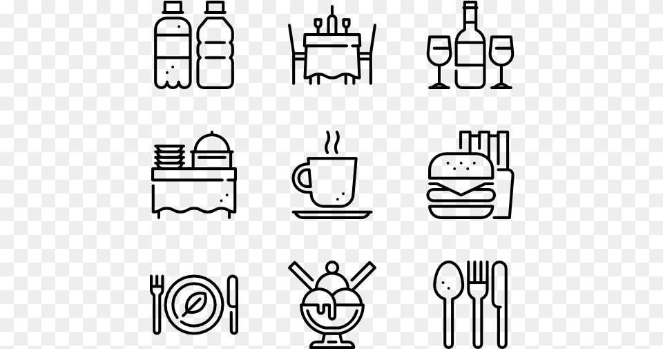 Clip Art Restaurant Menu Icon Work Icon, Gray Free Png Download