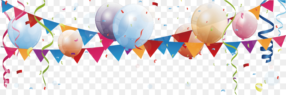 Clip Art Ribbon Vector Balloons Background, Balloon, Paper, Graphics, Confetti Png Image