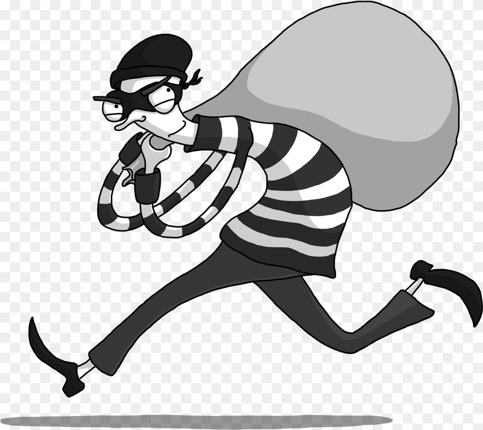 Clip Art Robber Library Stock Techflourish Bank Robber Clip Art, Stencil, Person Png