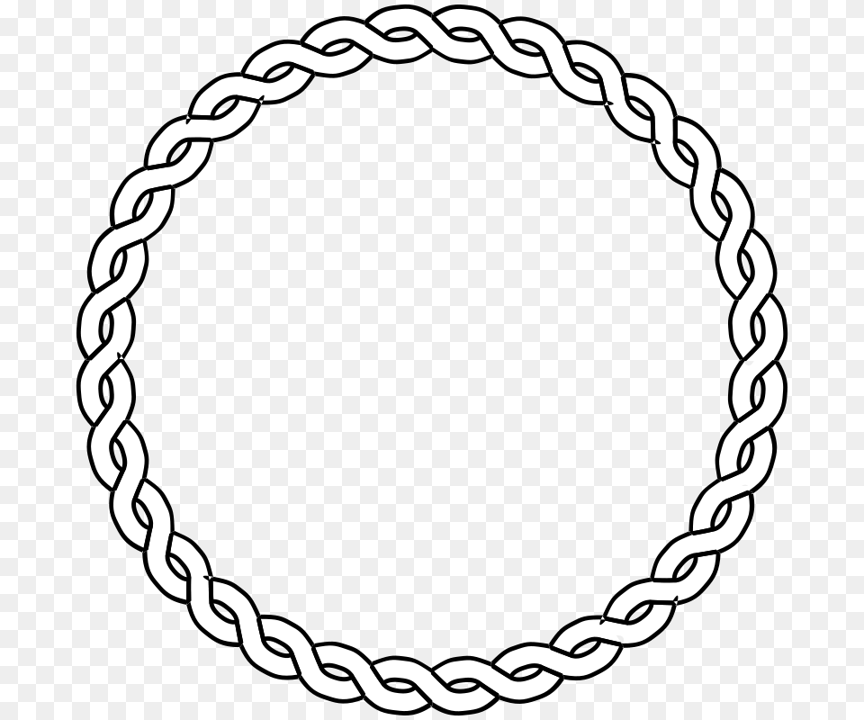 Clip Art Rope Border Circle, Oval, Accessories, Jewelry, Necklace Png Image