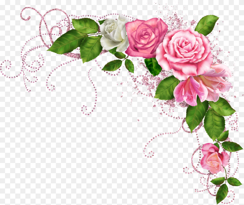 Clip Art Rosas Ch Pink Flower Border, Floral Design, Flower Arrangement, Flower Bouquet, Graphics Png Image
