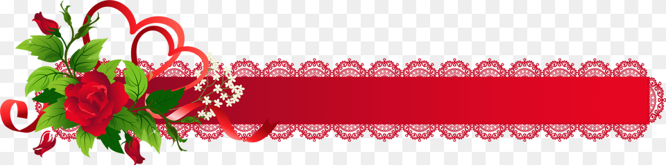 Clip Art Rose Banners Red Roses Border, Floral Design, Flower, Graphics, Pattern Free Png Download