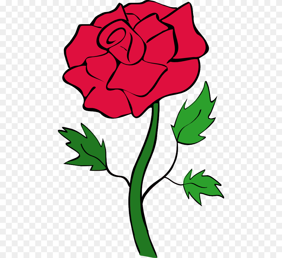 Clip Art Rose Petals Clipart Panda Red Rose Outline Clipart, Flower, Leaf, Plant, Dynamite Free Png Download