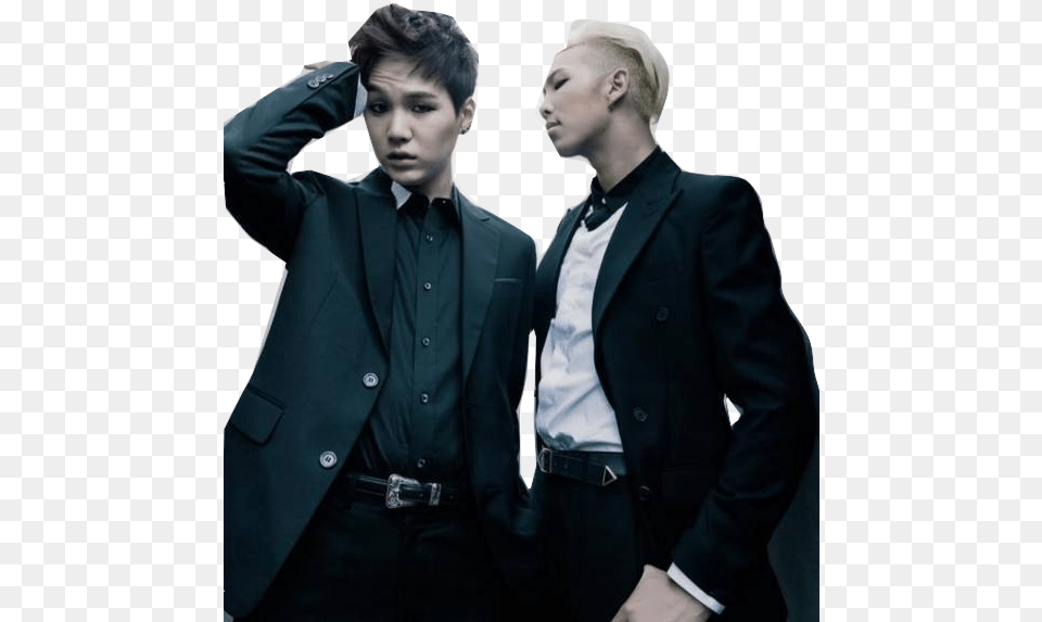 Clip Art Royalty Bts And Rap Monster Suga And Rap Monster, Suit, Jacket, Blazer, Clothing Free Png