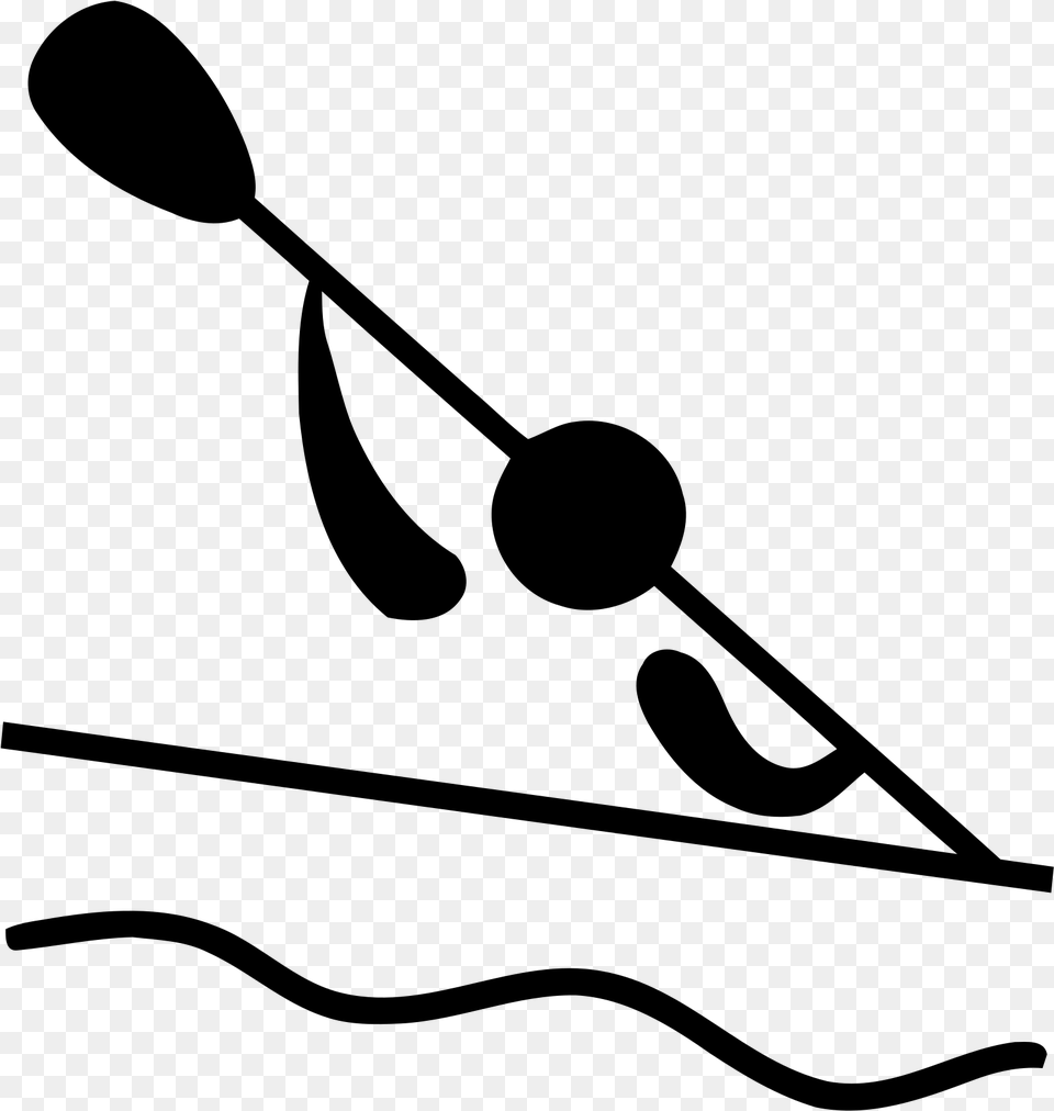 Clip Art Royalty Free Download Canoe Paddle Clipart Olympic Canoeing, Gray Png Image