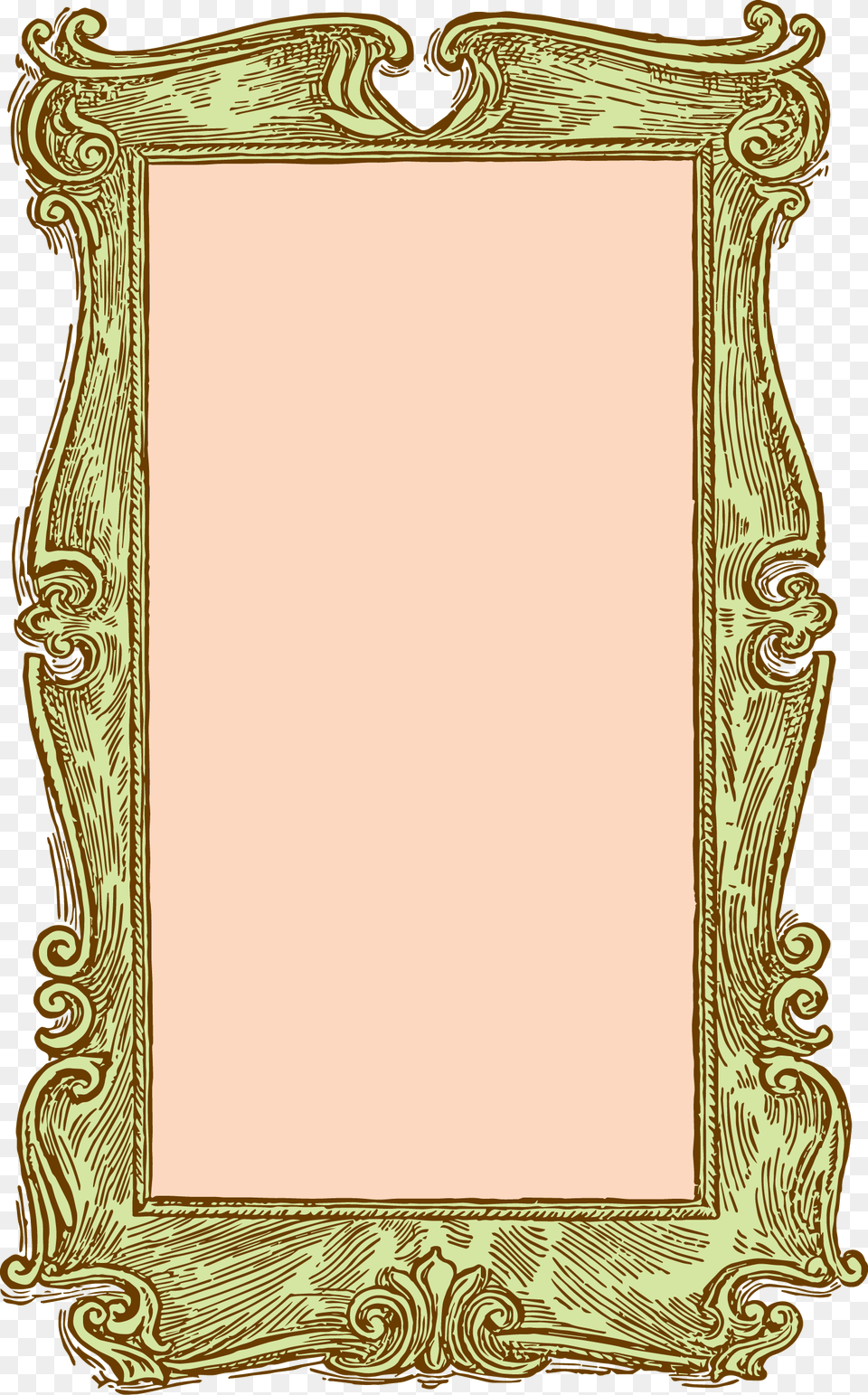Clip Art Royalty Library Stock Vintage Wooden Victorian Frame, Mirror Png Image