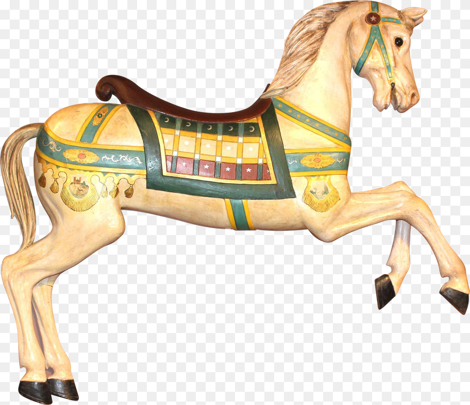 Clip Art Royalty Polychrome Decorated Horse For Carousel Cliparts, Animal, Mammal, Amusement Park Free Png