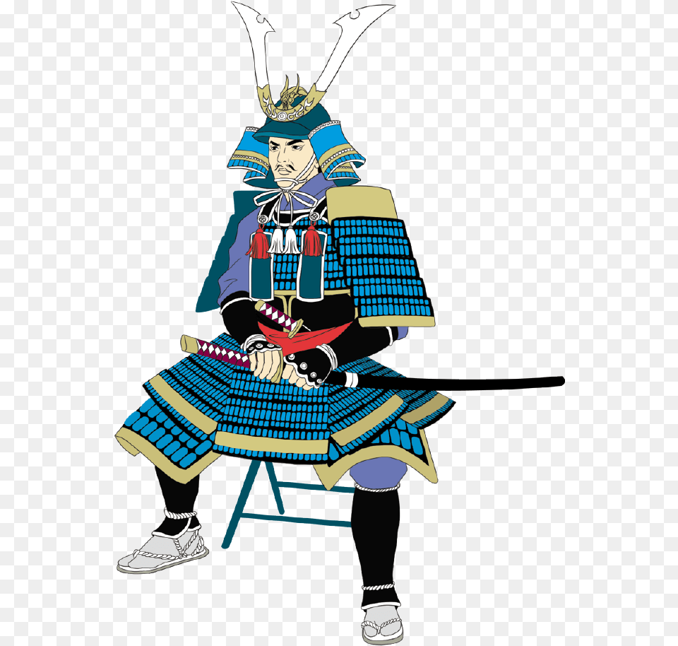Clip Art Samurai Illustration, Clothing, Skirt, Adult, Tartan Png