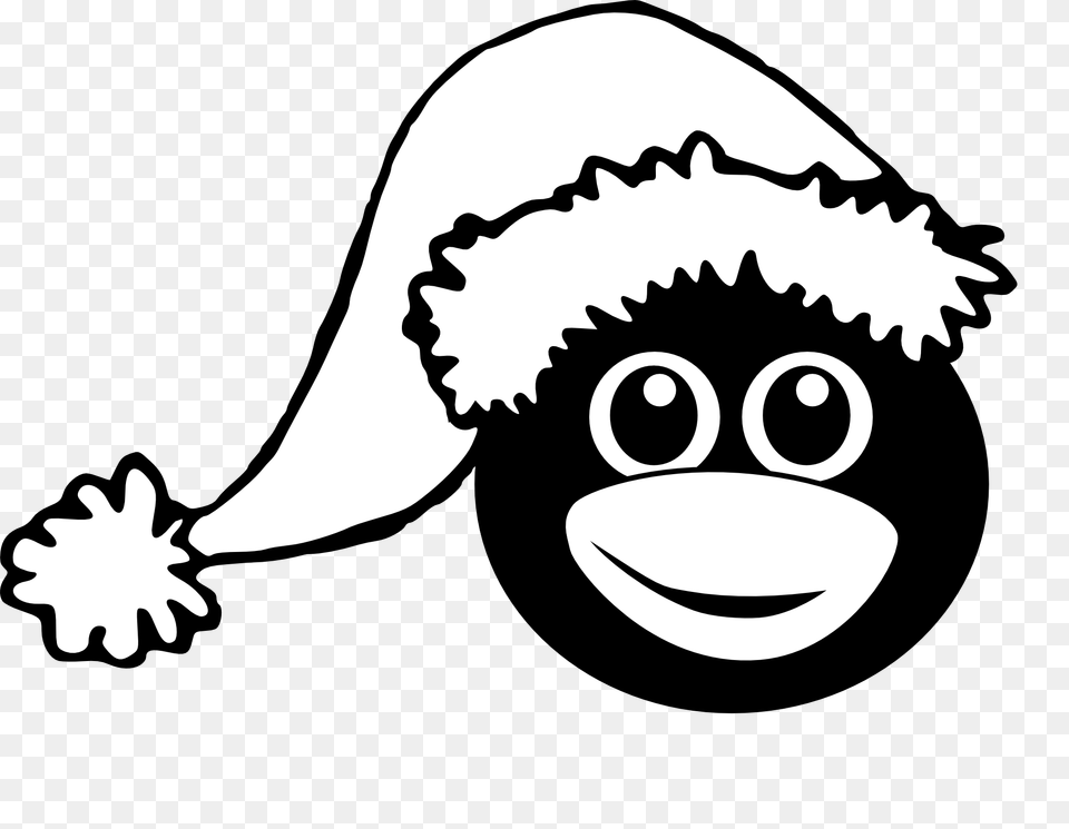 Clip Art Santa Hat Clipartsco Silly Christmas Hats Clip Art, Stencil, Baby, Person, Face Free Transparent Png