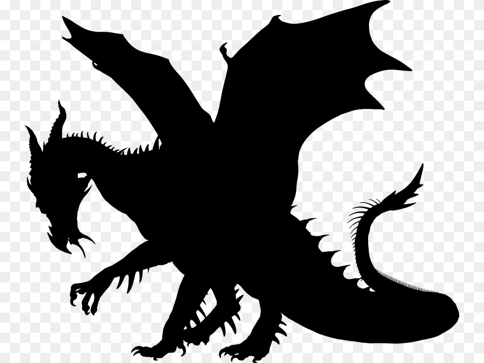 Clip Art Scalable Vector Graphics Dragon Free Content Dragon Clip Art, Gray Png Image