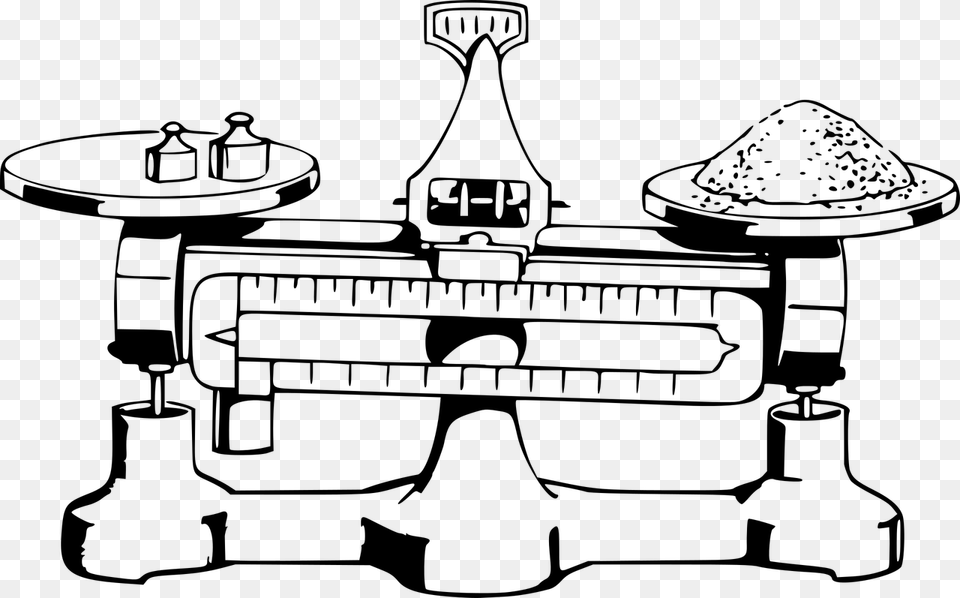 Clip Art Scale Balance Black And White, Gray Png Image
