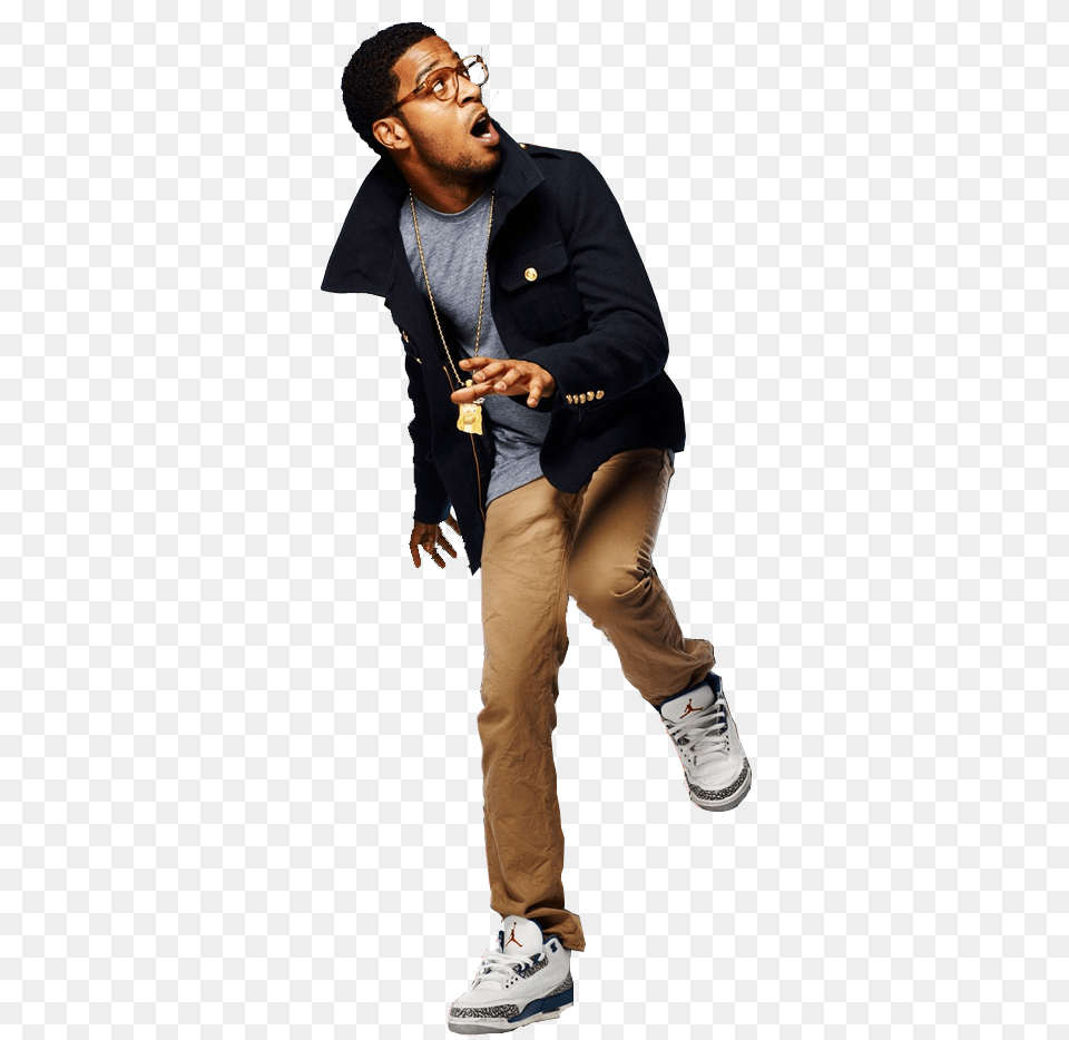 Clip Art Scared Man Slow Motion People Running Away, Sneaker, Shoe, Clothing, Footwear Png Image