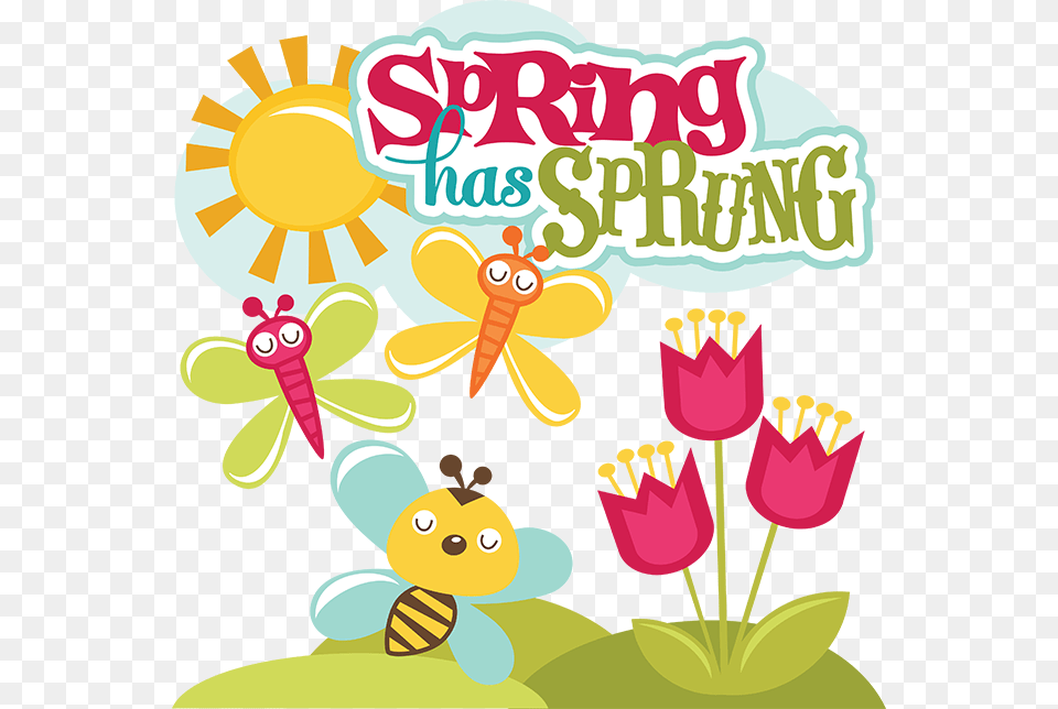 Clip Art Scrap Book Spring Clipart Spring Has Sprung 2018, Advertisement, Poster, Face, Head Free Png Download