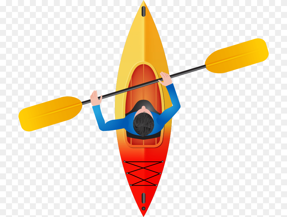 Clip Art Sea Kayak Canoe Transparent Kayak Clipart, Boat, Rowboat, Transportation, Vehicle Png Image