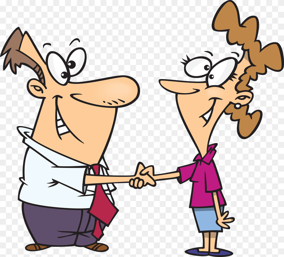 Clip Art Shake Hands Clip Art, Book, Comics, Publication, Cartoon Free Png