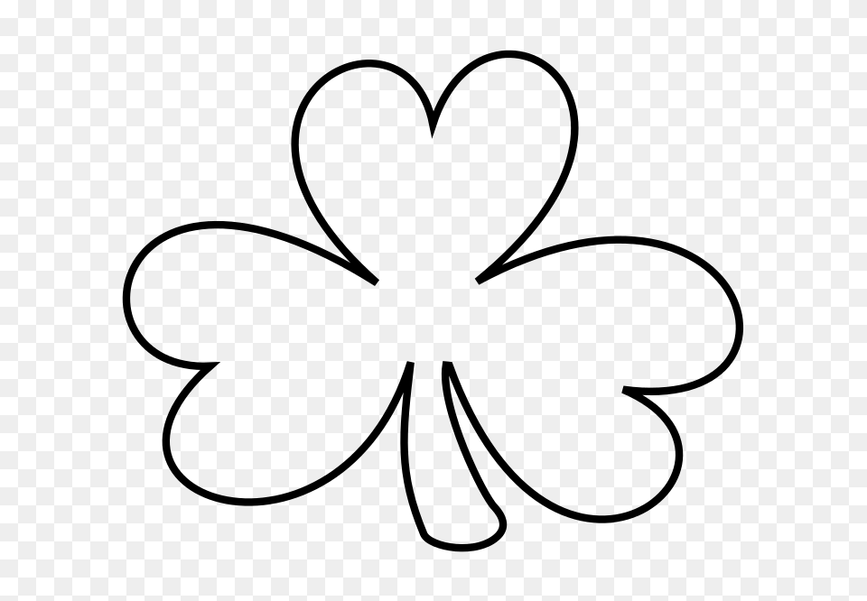 Clip Art Shamrock Black And White Awesome Graphic Library, Green Free Png Download